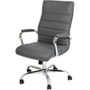 Gray Leathersoft/Chrome Frame