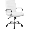 White Leathersoft/Chrome Frame