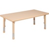 image:imageFlash Furniture Wren 24W x 48L Rectangular Green Plastic Height Adjustable Activity TableNatural