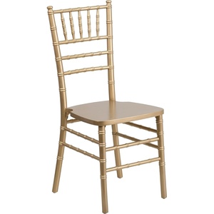 image:imageFlash Furniture 2 Pack HERCULES Series White Wood Chiavari ChairGold