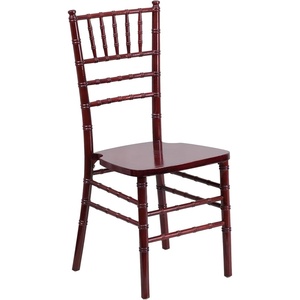 image:imageFlash Furniture 2 Pack HERCULES Series White Wood Chiavari ChairMahogany
