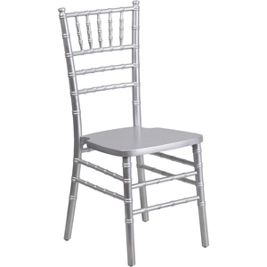 image:imageFlash Furniture 2 Pack HERCULES Series White Wood Chiavari ChairSilver