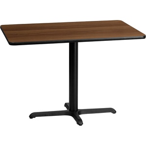 image:imageFlash Furniture 30 x 42 Rectangular Walnut Laminate Table Top with 235 x 295 Table Height BaseWalnut