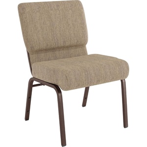 image:imageFlash Furniture 4 Pack HERCULES Series 21W Church Chair in Dark Gray Fabric  Silver Vein FrameBeige FabricCopper Vein Frame