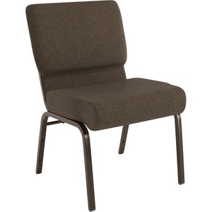 image:imageFlash Furniture 4 Pack HERCULES Series 21W Church Chair in Dark Gray Fabric  Silver Vein FrameBrown FabricGold Vein Frame