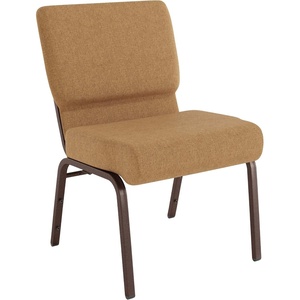 image:imageFlash Furniture 4 Pack HERCULES Series 21W Church Chair in Dark Gray Fabric  Silver Vein FrameCaramel FabricCopper Vein Frame