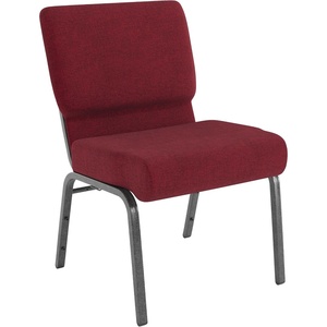 image:imageFlash Furniture 4 Pack HERCULES Series 21W Church Chair in Dark Gray Fabric  Silver Vein FrameCrimson FabricSilver Vein Frame
