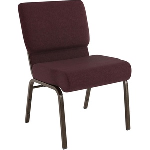 image:imageFlash Furniture 4 Pack HERCULES Series 21W Church Chair in Dark Gray Fabric  Silver Vein FramePlum FabricGold Vein Frame