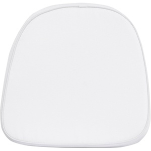 image:imageFlash Furniture August Kids Soft White Fabric Chiavari Chair CushionSet of 1