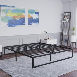 image:imageFlash Furniture Bentley 14 Metal Platform Bed Frame  Black FrameSteel Slat Supports  125 Underbed Storage  No Box Spring Needed  Quick Lock FunctionalityKing