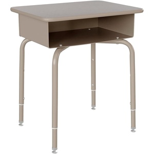 image:imageFlash Furniture Billie Student Desk  Gray Open Front Metal School Desk  24W x 18D Adjustable Height Durable Desk for School or Remote Learning Set of 5Gray GraniteSilver