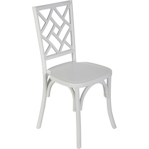 image:imageFlash Furniture Brooklyn Commercial Solid Wood Dining Chair Stackable Design Intricate Back Detail Mortise and Tenon 350 lbs Static Weight Capacity PecanWhite