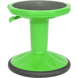 image:imageFlash Furniture Carter Adjustable Height Active Learning Stool for Classrooms Backless Wobble Stool with 360Degree Swivel 14  18 H BlueGreen