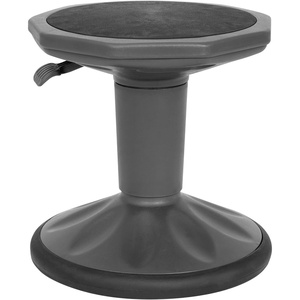 image:imageFlash Furniture Carter Adjustable Height Active Learning Stool for Classrooms Backless Wobble Stool with 360Degree Swivel 14  18 H BlueGrey