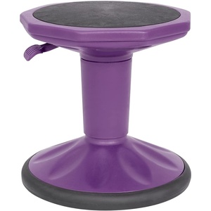 image:imageFlash Furniture Carter Adjustable Height Active Learning Stool for Classrooms Backless Wobble Stool with 360Degree Swivel 14  18 H BluePurple