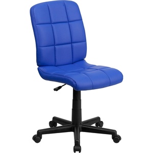 image:imageFlash Furniture Clayton MidBack Purple Quilted Vinyl Swivel Task Office ChairBlue