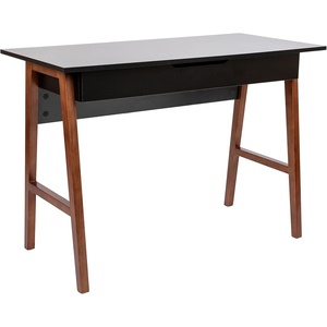 image:imageFlash Furniture Darla Computer Desk  White Home Office Desk with Storage Drawer  42 Long Writing Desk for BedroomBlackWalnut