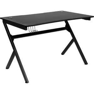 image:imageFlash Furniture Duncan Gaming Desk 4525 x 29 Computer Table Gamer Workstation with Headphone Holder and 2 Cable Management Holes Set of 1BlackBlack
