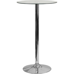 image:imageFlash Furniture Fredrick 2375 Round Glass Table with 4175H Chrome Base
