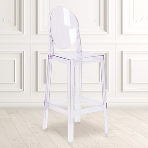 image:imageFlash Furniture Ghost Barstool with Oval Back in Transparent Crystal4 Pack