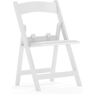 image:imageFlash Furniture HERCULES Kids White Resin Folding Chair with White Vinyl Padded SeatWhite