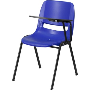 image:imageFlash Furniture HERCULES Series 661 lb Capacity Black Ergonomic Shell Stack Chair with Black Frame and 16 Seat HeightNavy PlasticBlack Frame