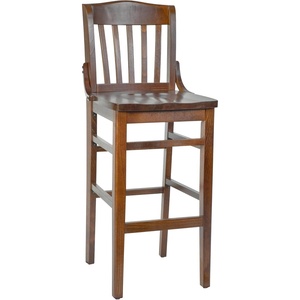image:imageFlash Furniture HERCULES Series School House Back Walnut Wood Restaurant BarstoolWalnut