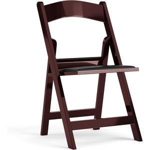 image:imageFlash Furniture Hercules Series Folding Chair  White Resin  Set of 4 800LB Weight Capacity Comfortable Event Chair  Light Weight Folding ChairRed Mahogany