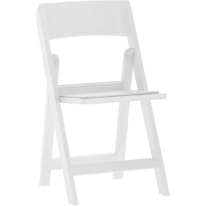 image:imageFlash Furniture Hercules Series Folding Chair  White Resin  Set of 4 800LB Weight Capacity Comfortable Event Chair  Light Weight Folding ChairWhite