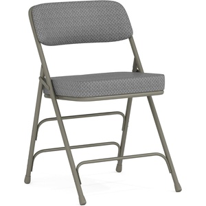 image:imageFlash Furniture Hercules Series Metal Folding Chair with Cushioned Seat Fabric Upholstered Event Chair with 300lb Static Weight Capacity GrayGray FabricGray Frame