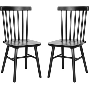 image:imageFlash Furniture Ingrid Commercial Windsor Solid Wood Dining Room Chairs Modern Armless Dining Chairs for Kitchens and Restaurants Set of 2 BlackBlack