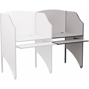 image:imageFlash Furniture Jordan AddOn Study Carrel in Nebula Grey FinishNebula Grey