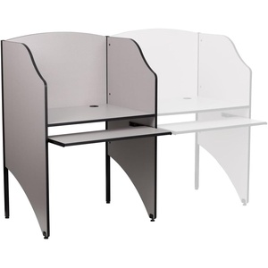 image:imageFlash Furniture Kevin Starter Student Study Carrel for Testing Centers and Classrooms Starter Study Carrel UnitPrivate Student Testing Desk GrayNebula Grey