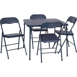 image:imageFlash Furniture Madison 5Piece Folding Card Table and Chairs Set Portable Event Table and Chairs Set BlackNavy