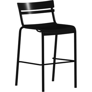 image:imageFlash Furniture Nash Commercial Grade Steel Stack Stool IndoorOutdoor Bar Stool with 2 Slat Back Set of 2 RedBlack