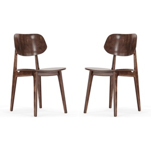 image:imageFlash Furniture Verona Solid Wood Dining Chair Commercial Grade Restaurant Chair with Contoured Backrest Solid Wood Frame Set of 2 BlackAntique Copper