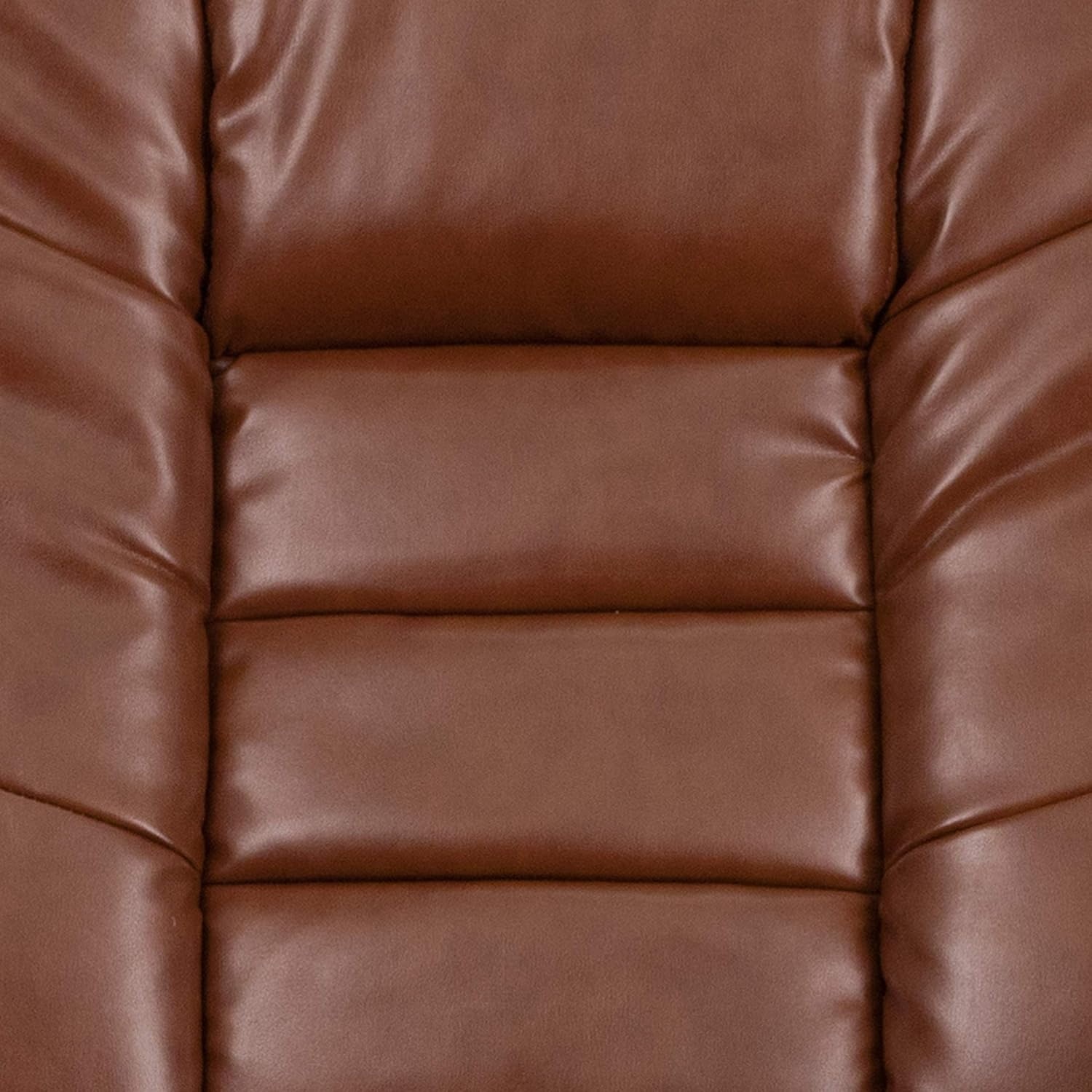 image:imageFlash Furniture Bali Contemporary MultiPosition LeatherSoft Recliner Chair with Ottoman 360Degree Swivel Recliner ChairOttoman Set BeigeBrown Vintage