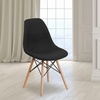 image:imageFlash Furniture 2 Pack Elon Series Milan Patchwork Fabric Chair with Wooden LegsGenoa Black