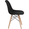 image:imageFlash Furniture 2 Pack Elon Series Milan Patchwork Fabric Chair with Wooden LegsGenoa Black
