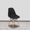 image:imageFlash Furniture 2 Pack Elon Series Milan Patchwork Fabric Chair with Wooden LegsGenoa Black