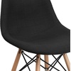image:imageFlash Furniture 2 Pack Elon Series Milan Patchwork Fabric Chair with Wooden LegsGenoa Black