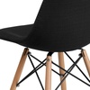 image:imageFlash Furniture 2 Pack Elon Series Milan Patchwork Fabric Chair with Wooden LegsGenoa Black