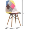 image:imageFlash Furniture 2 Pack Elon Series Milan Patchwork Fabric Chair with Wooden LegsMilan Patchwork