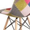 image:imageFlash Furniture 2 Pack Elon Series Milan Patchwork Fabric Chair with Wooden LegsMilan Patchwork