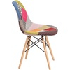 image:imageFlash Furniture 2 Pack Elon Series Milan Patchwork Fabric Chair with Wooden LegsMilan Patchwork