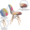 image:imageFlash Furniture 2 Pack Elon Series Milan Patchwork Fabric Chair with Wooden LegsMilan Patchwork