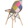 image:imageFlash Furniture 2 Pack Elon Series Milan Patchwork Fabric Chair with Wooden LegsMilan Patchwork