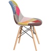 image:imageFlash Furniture 2 Pack Elon Series Milan Patchwork Fabric Chair with Wooden LegsMilan Patchwork