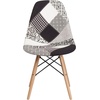 image:imageFlash Furniture 2 Pack Elon Series Milan Patchwork Fabric Chair with Wooden LegsTurin Patchwork