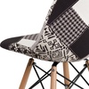 image:imageFlash Furniture 2 Pack Elon Series Milan Patchwork Fabric Chair with Wooden LegsTurin Patchwork
